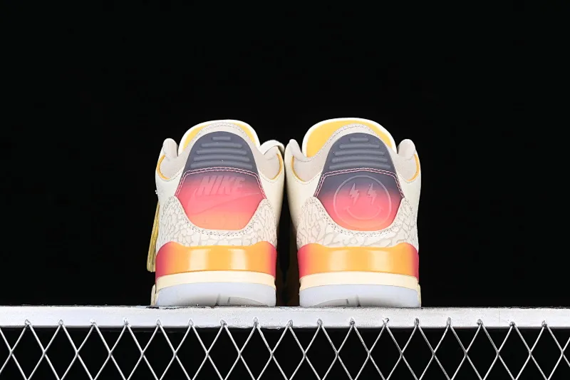All categories Air Jordan Jordan series basketball shoes Air Jordan 3 foreign trade version J.Balvin x Air Jordan 3 Retro AJ3 Joe 3 rainbow gradient FN0344-901